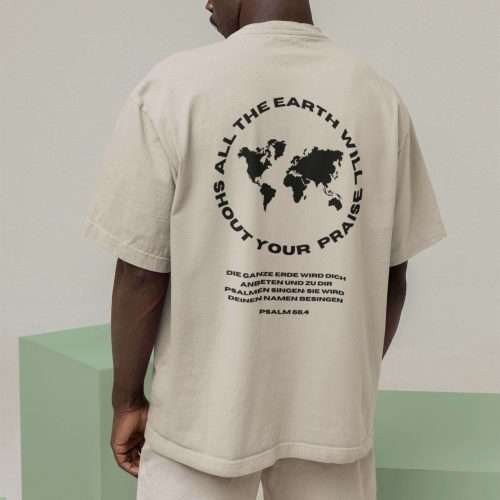 christliches Produkt All the Earth Oversized Shirt