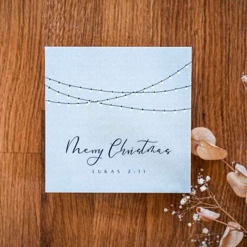 christliches Produkt Weihnachtskarte "merry christmas"
