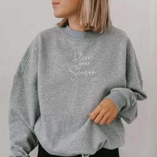christliches Produkt Know your Season - Oversize Sweater