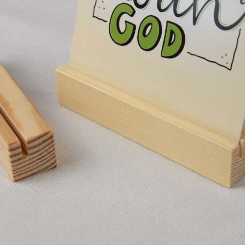 christliches Produkt Holzkartenständer