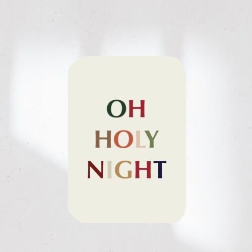 christliches Produkt Weihnachtskarte "Oh Holy Night"